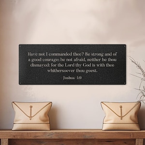 Custom Bible Verse Metal Wall Art: Christian Home Decor