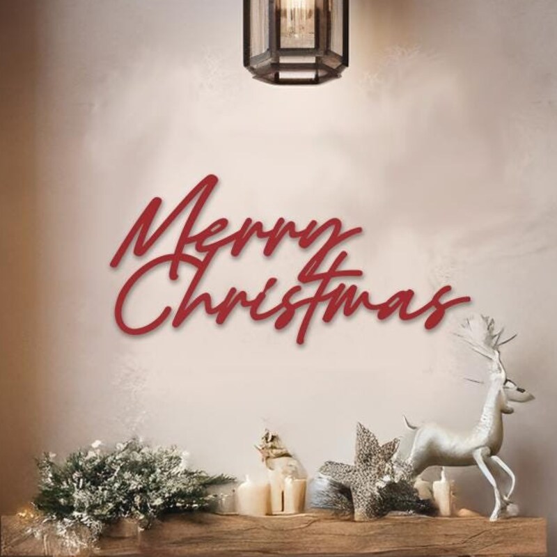 Metal Merry Christmas Sign - Etsy