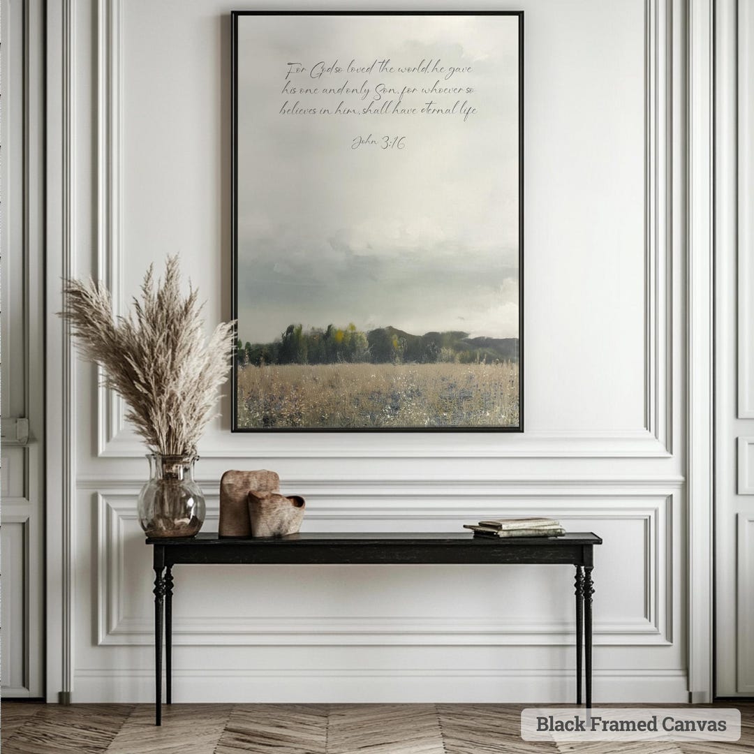 Cottage Scripture Image Biblical Landscape Print: Vintage Scripture Art, Cottage Decor - Etsy