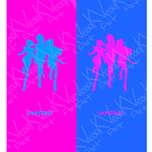 Huntrix phone wallpaper set (with logo)