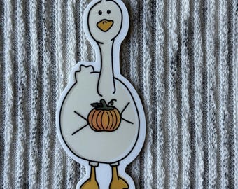 Silly Goose Sticker | Fall Waterproof Vinyl Sticker