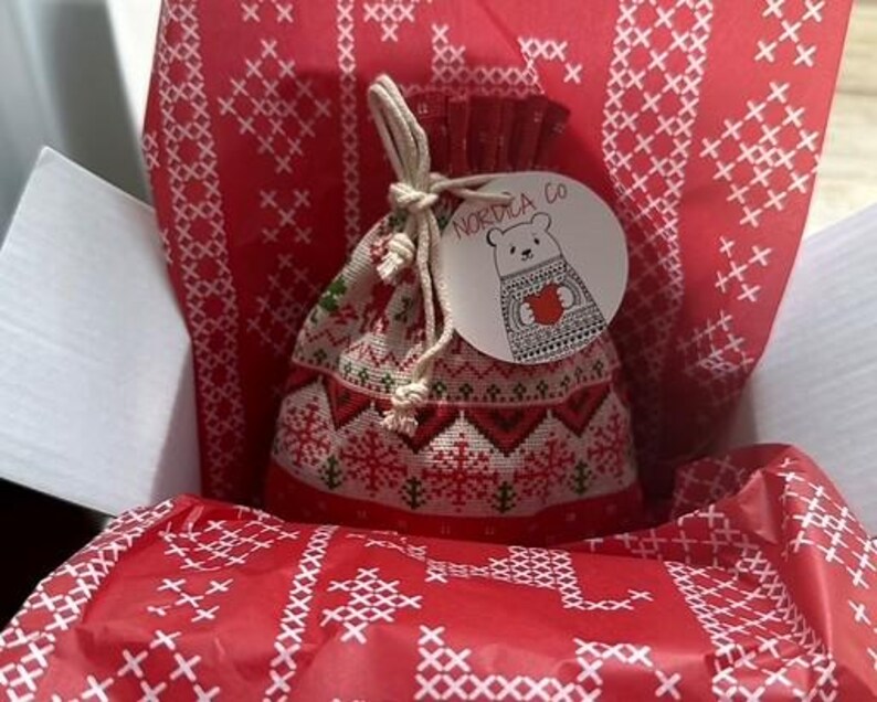 Handmade Wool Felt Yule Goat Ornaments - Scandinavian Christmas Set image 12