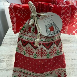 Handmade Wool Felt Yule Goat Ornaments - Scandinavian Christmas Set image 11