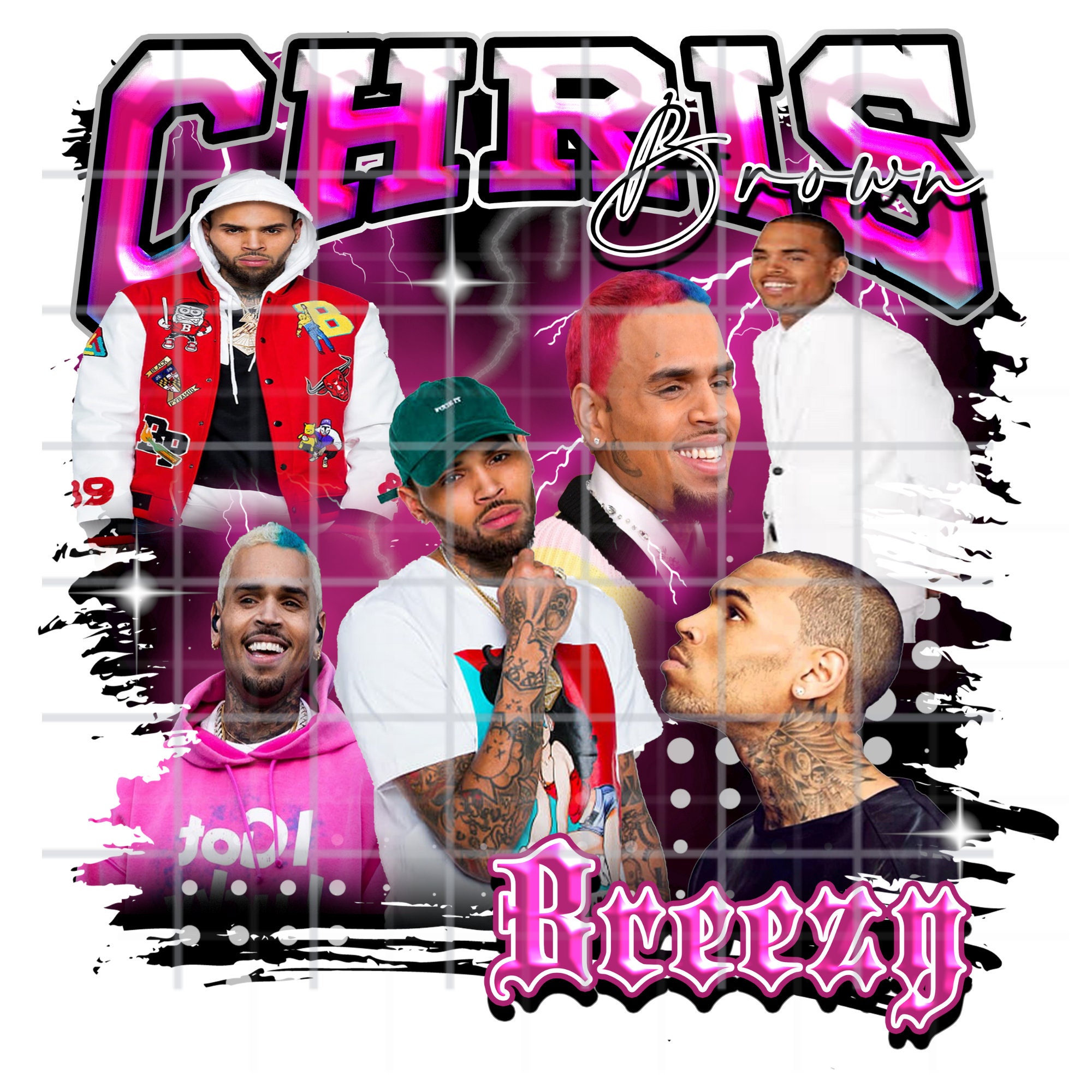 Chris Brown PNG - Etsy