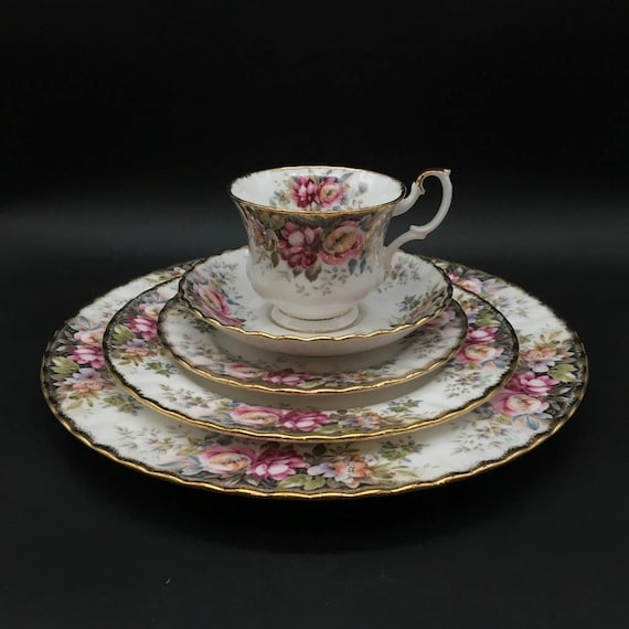 Royal Albert Autumn Roses Dinner Set - Etsy Australia