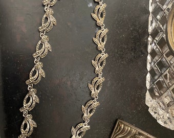 Sterling Silver Marcasite Necklace