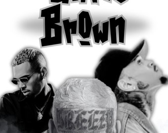Chris Brown PNG, Chris Brown Png Digital Download File Sublimation, Svg File, PNG, Instant Download Poster, Flyer