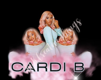 Cardi B PNG, CARDI B Png Digital Download File Sublimation, Svg File, PNG, Instant Download