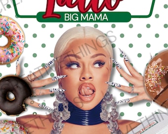 Latto Donut PNG | Latto Big Mama | Krispy Krea | Donut PNG | Digital Download