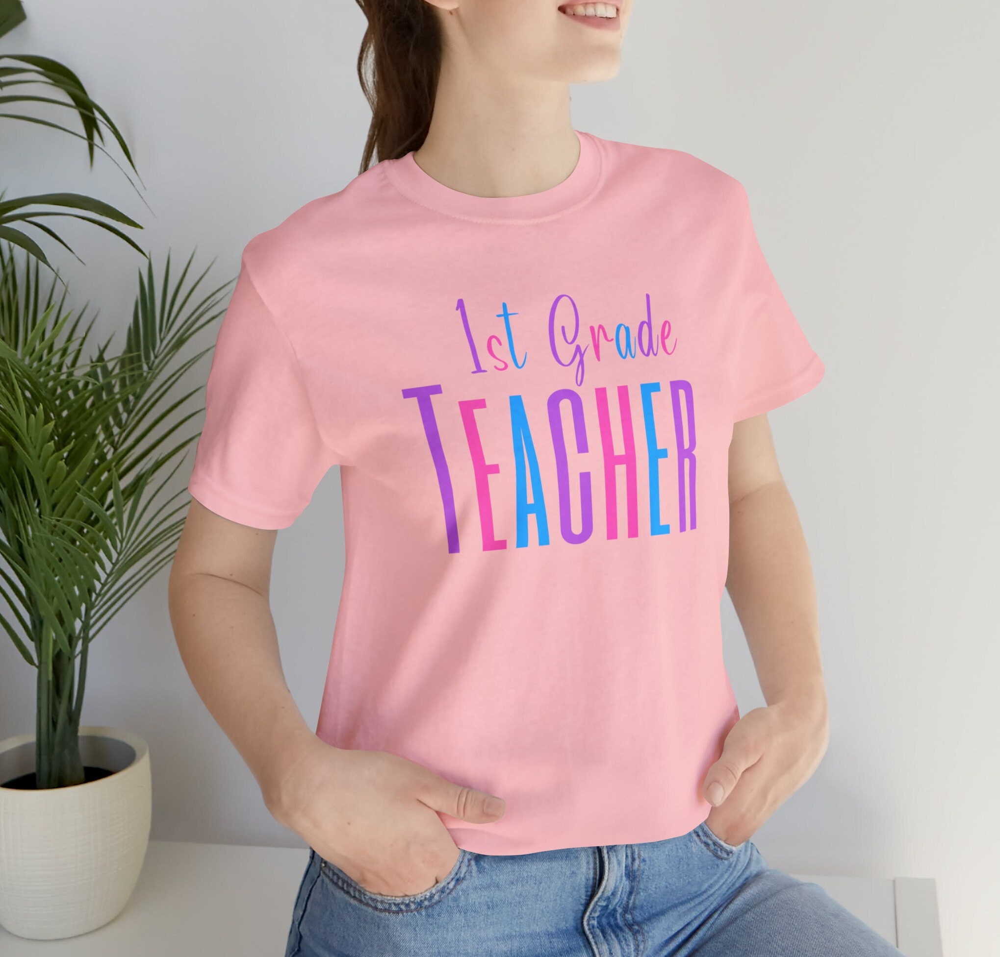 1st-grade-teacher-shirt-with-pastel-graphic-1st-grade-teacher-tee