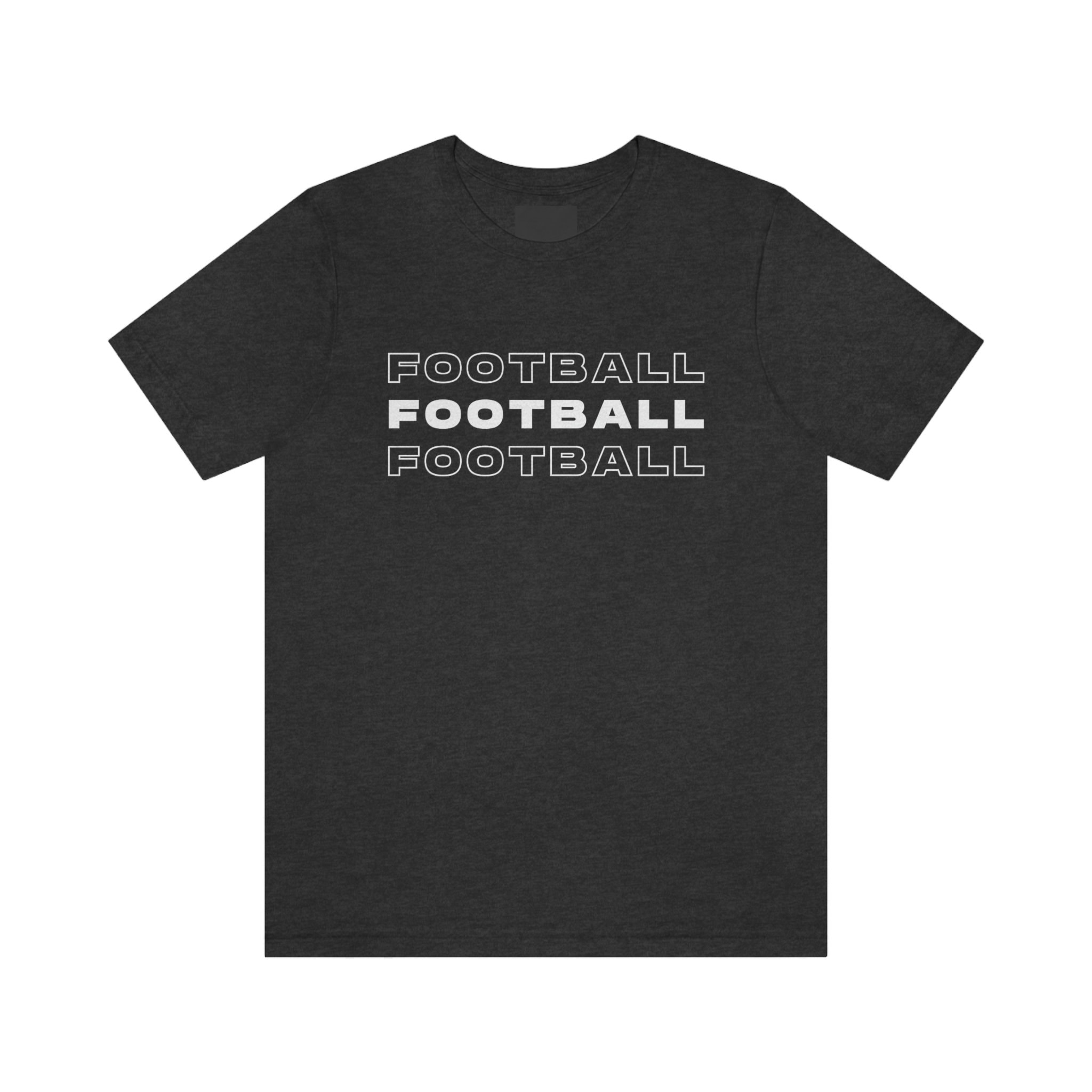 Football Shirt for Football Players & Fans, Repetition Graphic Football ...