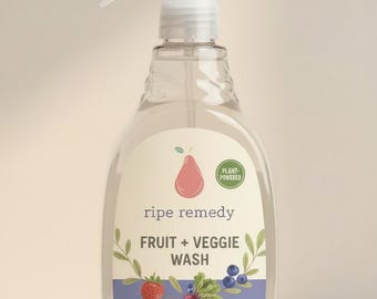 Ripe Remedy Fruit + Veggie Wash – Plant-Powered Natural Cleaner for Produce