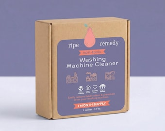 Non-Toxic Washing Machine Cleaner Tablets, Plant-Based, Eco-Friendly Laundry Care