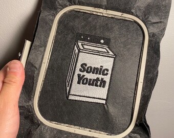 SONIC YOUTH リメイク パッチ フィールド ジャケット Washing Machine PUNK PATCH #3 Iron-on/sew-on Options