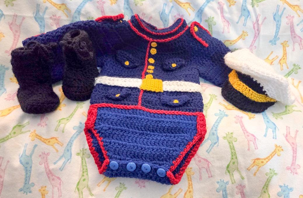 infant dress blues Baby Marine crochet outfit Give You Happiness White VM: maternity newness Color:GREEN FLORALS Similar to Hanna Andersson