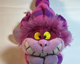 THE DISNEY STORE Bean Bag - Alice In Wonderland's Cheshire Cat (8.5")(Without Disney Hang Tag)