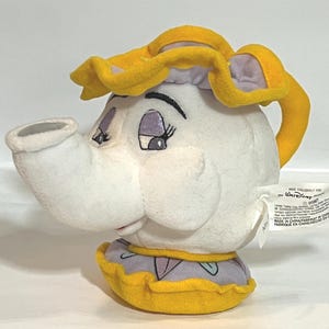 THE DISNEY STORE Bean Bag - Beauty And The Beast - Mrs. Potts (5.5")
