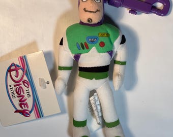 THE DISNEY STORE Bean Bag - Toy Story - Buzz Lightyear Keychain (4")