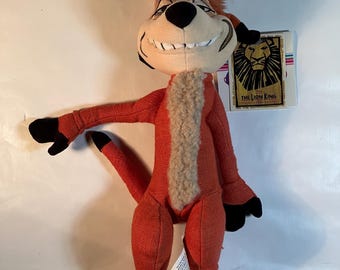 THE DISNEY STORE Bean Bag - The Lion King - The Broadway Musical Timon (11")