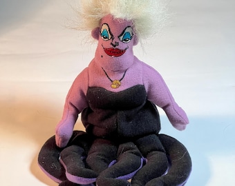 THE DISNEY STORE Bean Bag - The Little Mermaid - Ursula (10.5") (New Without The Disney Hang Tag)