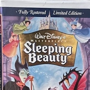 Fully Restored Limited Edition Walt Disney&#39;s Masterpiece Sleeping Beauty - VHS Movie (9511)