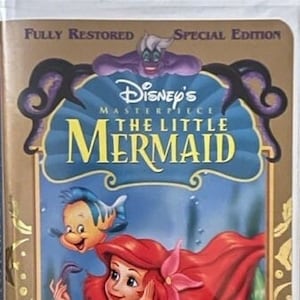 Disney&#39;s Masterpiece The Little Mermaid - Fully Restored Special Edition - VHS Movie - 12731