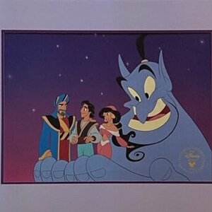 Disney Presents Aladdin And The King Of Thieves Starring Robin Williams Commemorative Lithograph