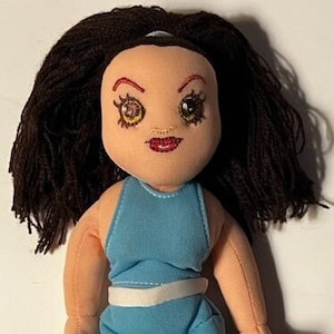 SPICE GIRLS BEANBAGS - The Spice Girls - Sporty Spice (Melanie Jayne Chisholm) 8.5&quot; - 1997/1998 - The Idea Factory (No Hang Tag)