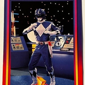 Mighty Morphin Power Rangers - THE BLUE RANGER - Card #34- 1994