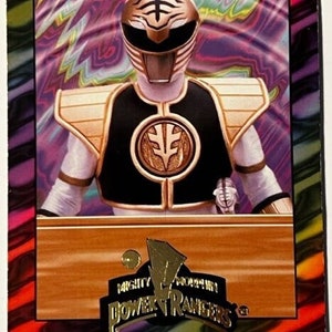 Mighty Morphin Power Rangers - WHITE RANGER - The New Series - Card #AN-6 - 1995