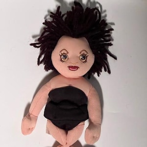 SPICE GIRLS BEANBAGS - The Spice Girls - Posh Spice (Victoria Adams/Beckham) 8.5&quot; - 1997/1998 - The Idea Factory (No Hang Tag)