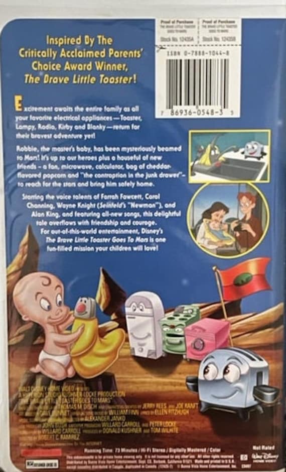 The Brave Little Toaster Goes To Mars Vhs