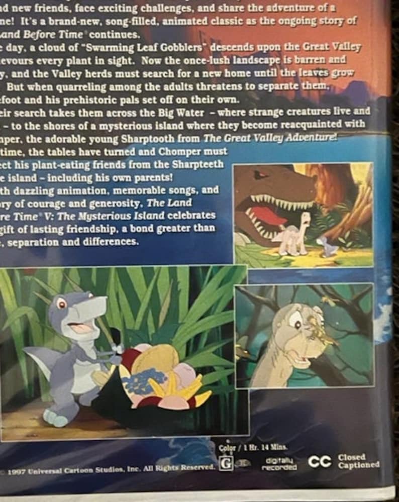 The Land Before Time V The Mysterious Island VHS Movie 83187 image 4