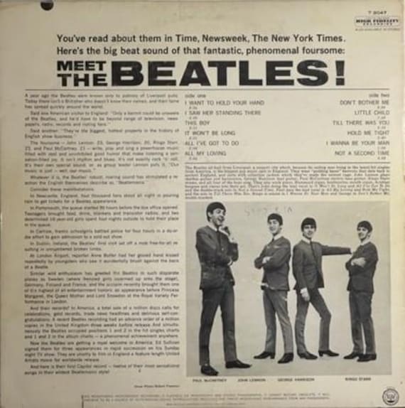 Meet the Beatles! the First Album by England's Phenomenal Pop