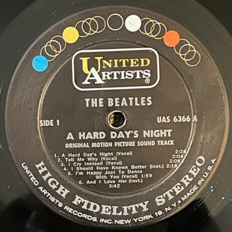 Original Motion Picture Sound Track - the Beatles - A Hard Day's