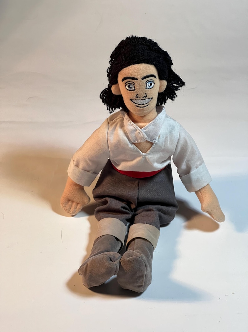 THE DISNEY STORE Bean Bag - The Little Mermaid - Eric (9.5") (New Without The Disney Hang Tag) image 1