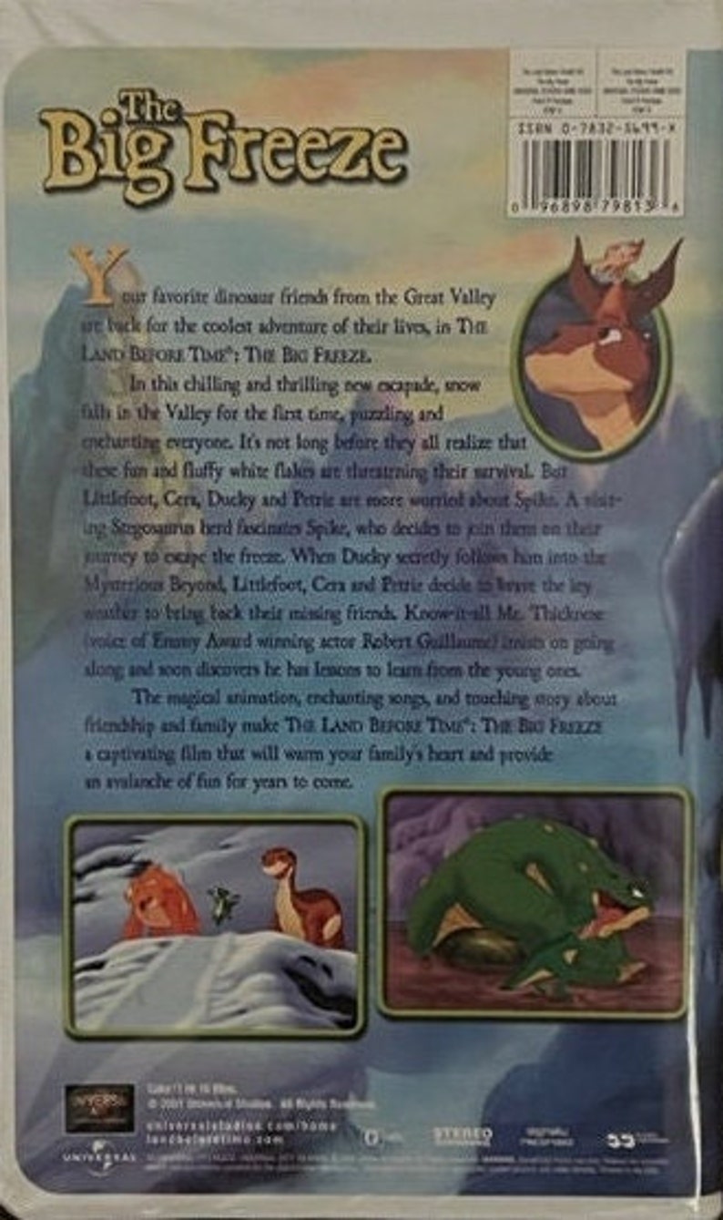 The Land Before Time VIII - the Big Freeze - VHS Movie (87981) - Etsy