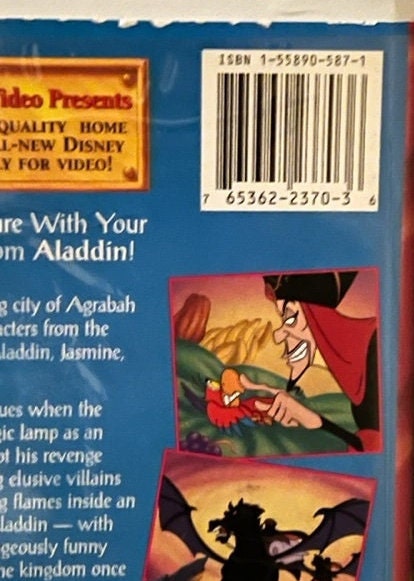 Walt Disney Home Video Presents The Return Of Jafar - VHS Movie