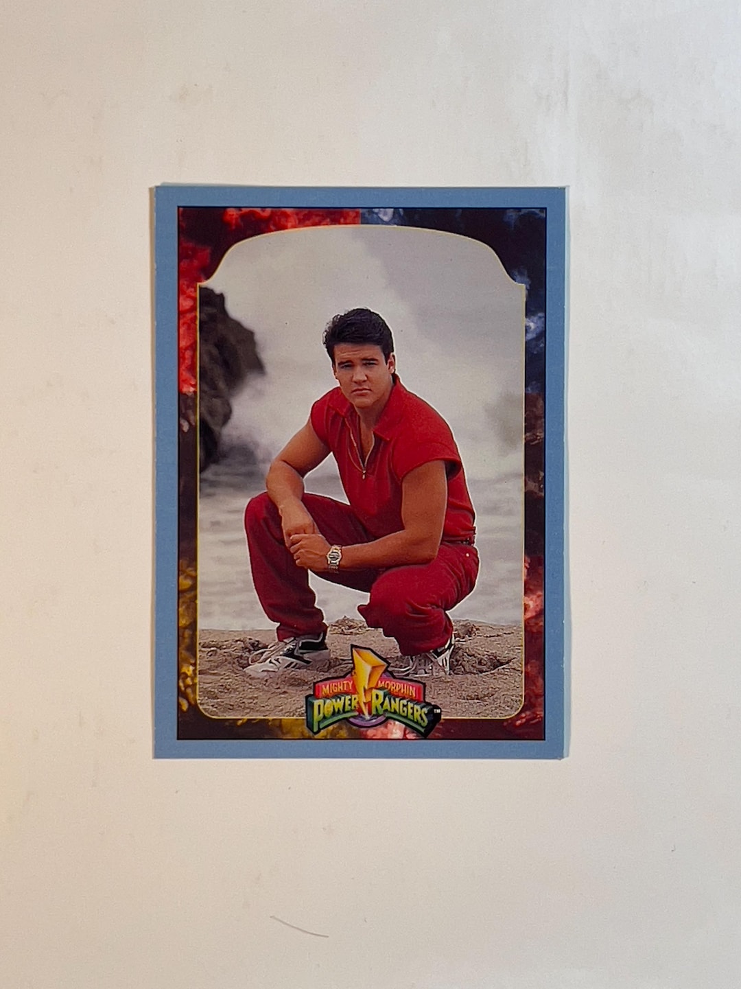 Jason Chan、Rob Alexanderサインドプレイマット GP神戸 Mighty Morphin Power Rangers - JASON - Series 2 - Card #81 - 1994