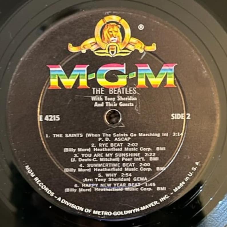 The Beatles With Tony Sheridan and Guests Vinyl LP - Etsy