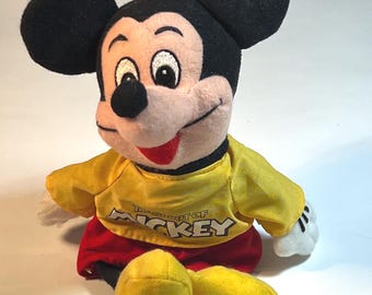 Vintage Applause Mickey Mouse Plush, The Spirit of Mickey Beanbag Doll