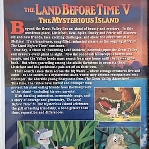 The Land Before Time V The Mysterious Island VHS Movie 83187 image 2