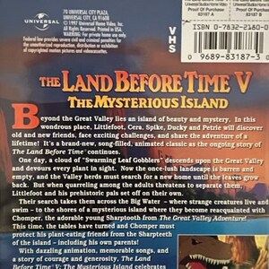 The Land Before Time V The Mysterious Island VHS Movie 83187 image 5