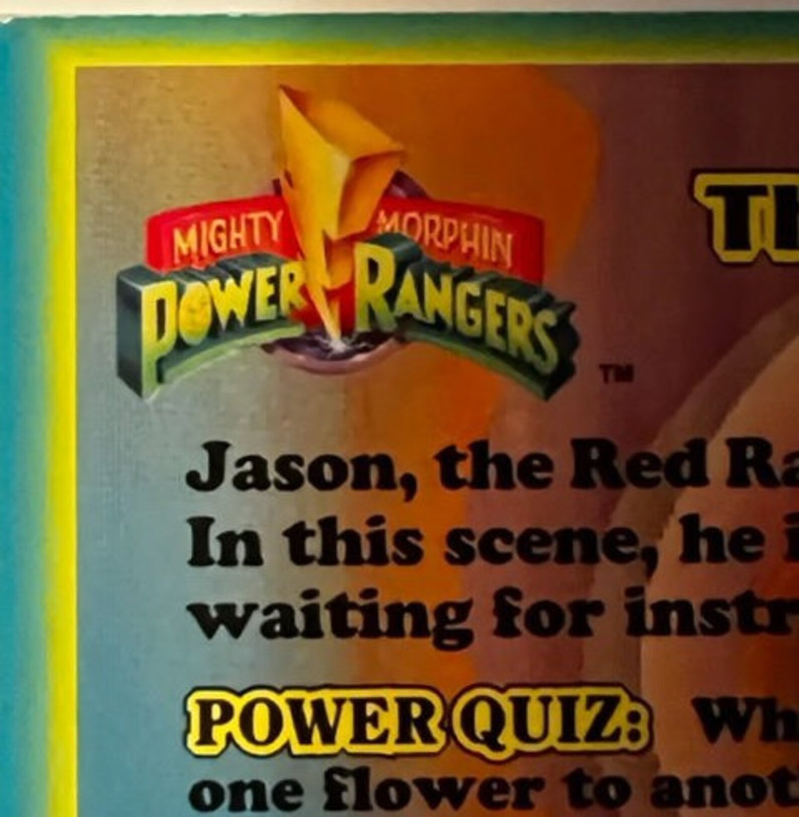 Mighty Morphin Power Rangers THE RED RANGER Card 32 1994 - Etsy
