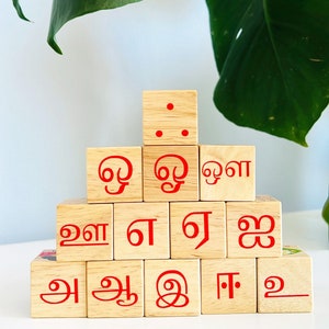Tamil vowels blocks