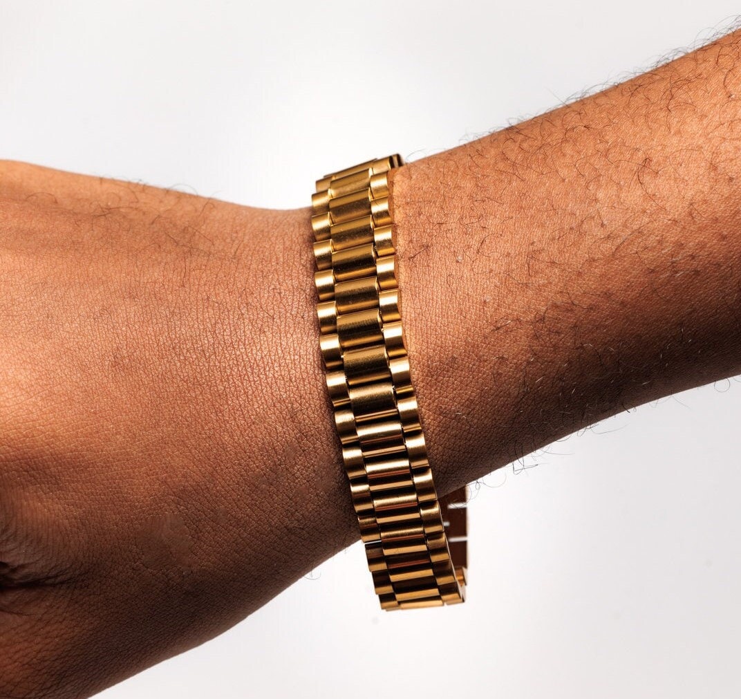 Rolex Bracelet Gold - Etsy