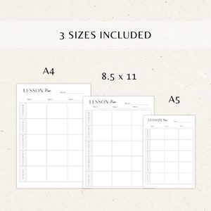 Lesson Plan Pages, Weekly Lesson Plan, Printable Homeschool planner, Lesson Planner, Academic Planner, Homeschool Planning image 6