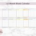 Printable Blank Calendar, Monthly Blank Calendar, Blank Calendar Page ...
