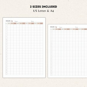 Printable Homeschool Hour Log, Attendance Log, Homeschool Attendance ...