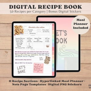 Digital Recipe Book Template Digital Recipe Journal Recipebook Recipe Digital Recipe Book Template Digital Recipe Journal Recipebook Recipe